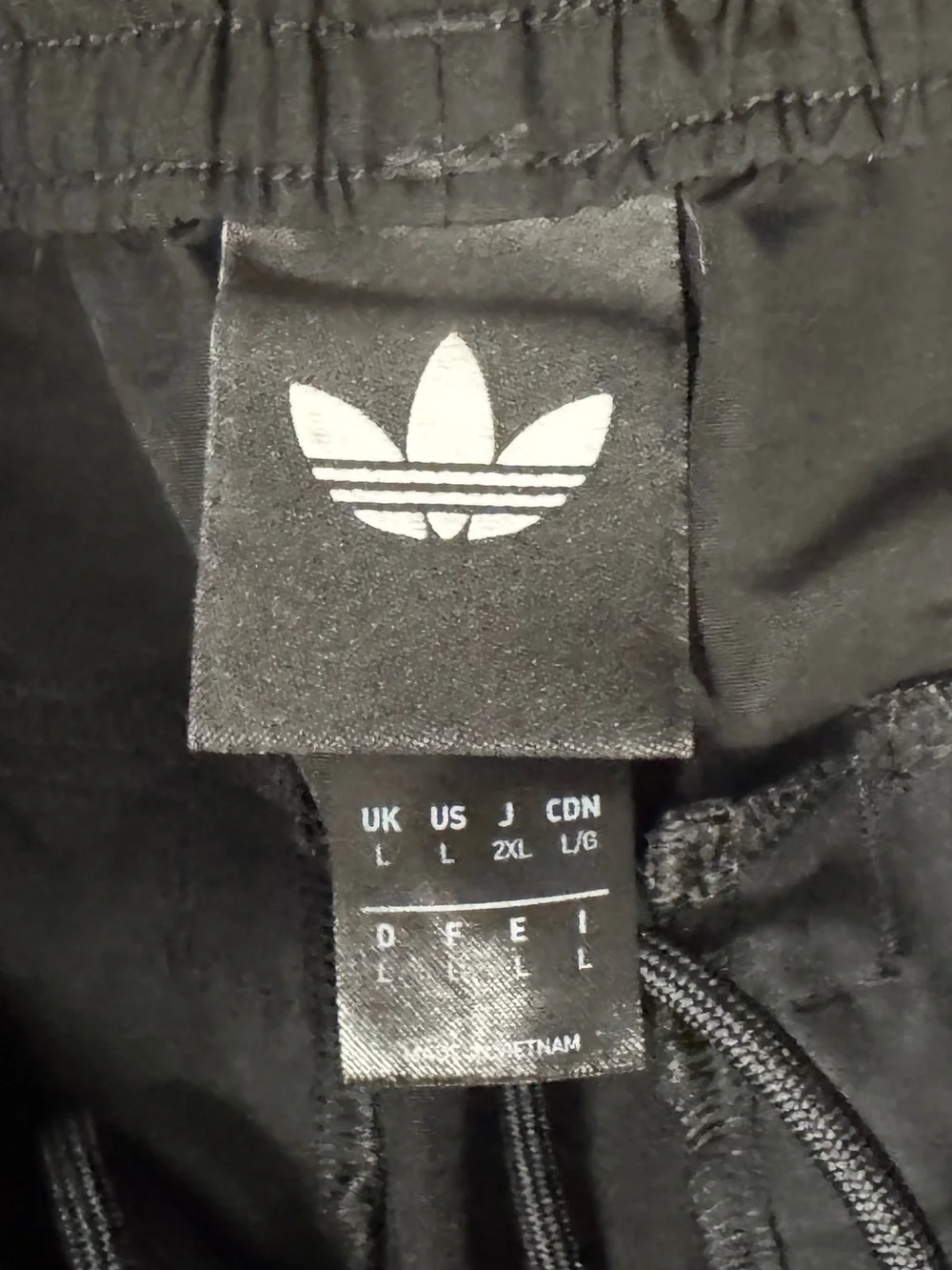Adidas Skateboarding Gazelle Track Pants Men’s Large Black w/ Blue Stripes
